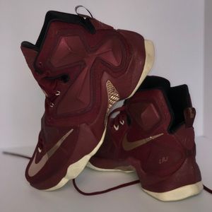 lebron burgundy and gold